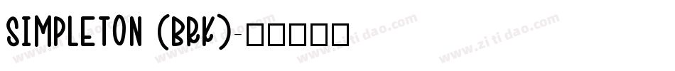 Simpleton (BRK)字体转换